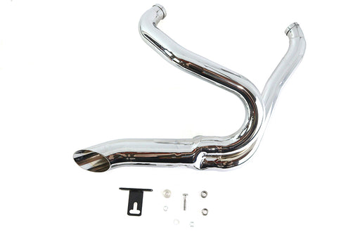 Wyatt Gatling Chrome Wyatt Gatling 2 into 1 Exhaust Pipe Header Kit