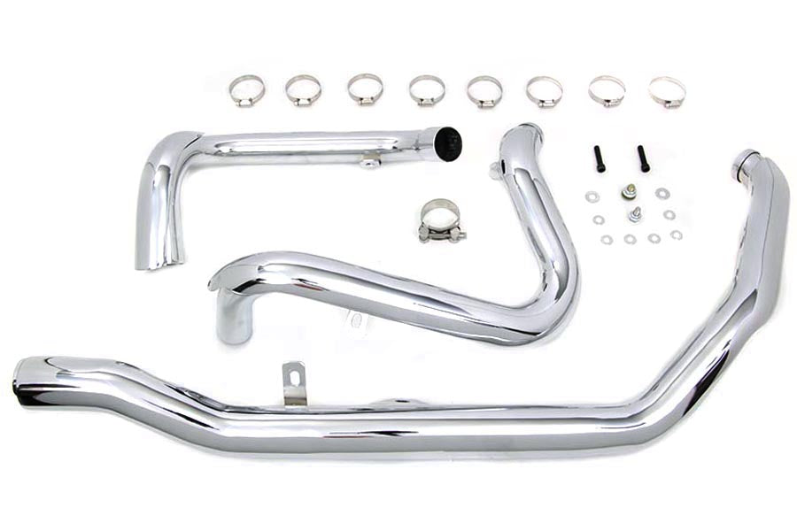 V-Twin Manufacturing M8 True Dual Header Set Chrome