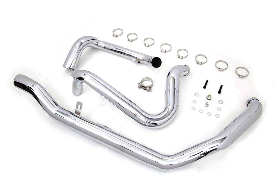 V-Twin Manufacturing M8 True Dual Header Set Chrome - additional view 4