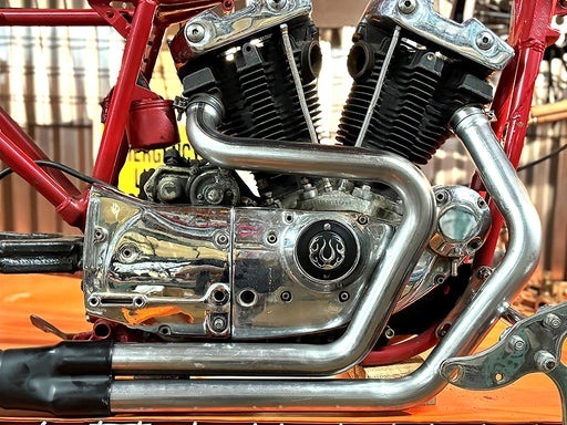 V-Twin Manufacturing Alphabet XL Exhaust Header Set Raw
