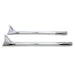 36 Straight Fishtail Extension Set Chrome - V-Twin 30-0950 - Big Twin 0+