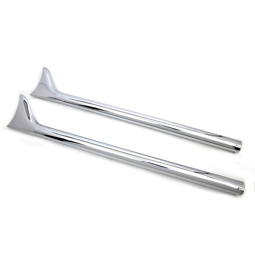 36 Straight Fishtail Extension Set Chrome - V-Twin 30-0950 - Big Twin 0+