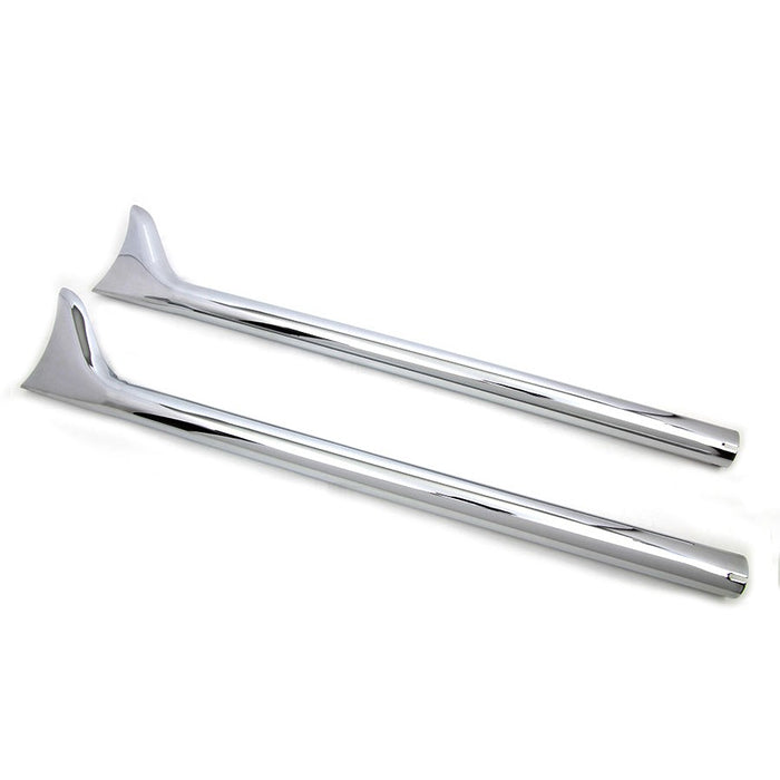 36 Straight Fishtail Extension Set Chrome - V-Twin 30-0950 - Big Twin 0+