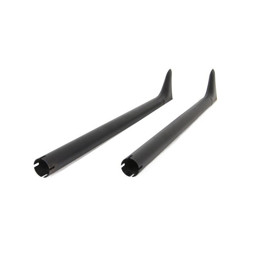36 Straight Fishtail Exhaust Extension Set Black - V-Twin 30-0959 - Big Twin 0+