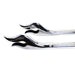 31 Straight Flame Exhaust Pipe Extension Set Chrome - V-Twin 30-1433