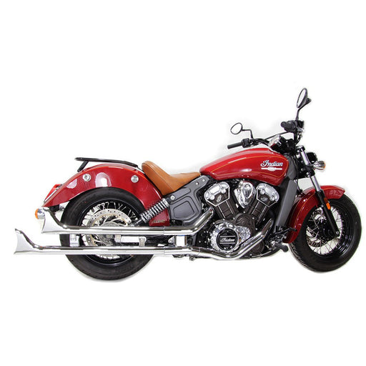 Indian Straight Fishtail Set Chrome - V-Twin 30-1761 - Twin Cam 2015+
