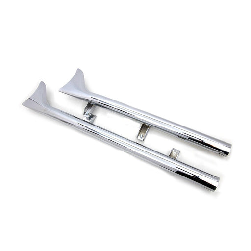 Indian Straight Fishtail Set Chrome - V-Twin 30-1761 - Twin Cam 2015+
