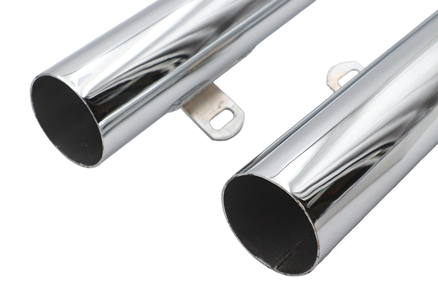 Ultima Big Growl Exhaust Long Gun Drag Pipe Set Chrome - additional view 4