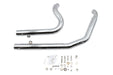 Ultima Big Growl Exhaust Drag Pipe Set Snub Nose Chrome