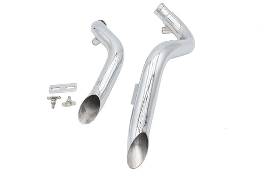 Ultima Big Growl Exhaust Drag Pipe Short Shots Chrome
