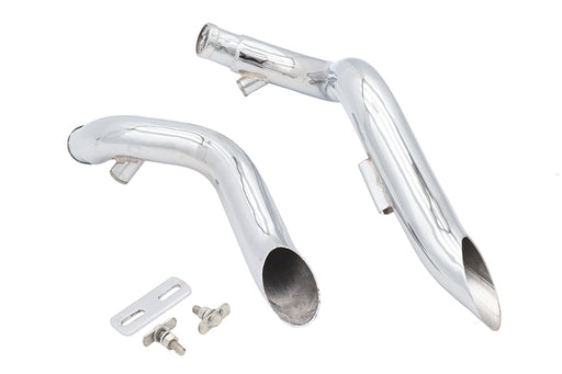Ultima Big Growl Exhaust Drag Pipe Short Shots Chrome - additional view 2