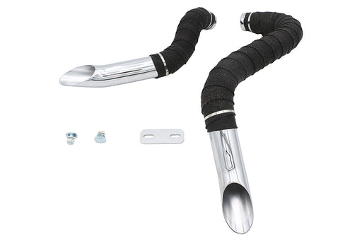Ultima Big Growl Exhaust Drag Pipe Short Shots Chrome