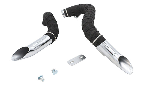 Ultima Big Growl Exhaust Drag Pipe Short Shots Chrome - additional view 2