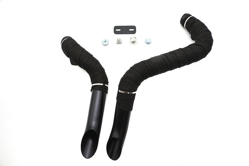 Ultima Big Growl Exhaust Drag Pipe Short Shots Black