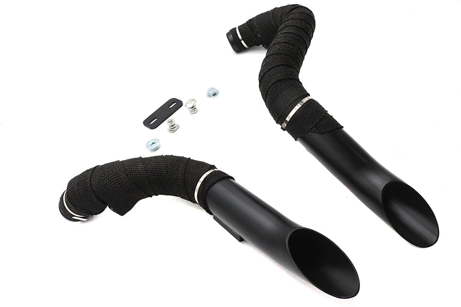 Ultima Big Growl Exhaust Drag Pipe Short Shots Black - additional view 3