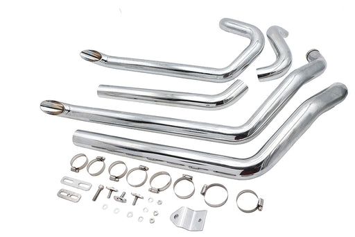 Wyatt Gatling Wyatt Gatling FXST Street Fighter Drag Pipe Set Chrome - additional view 2