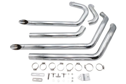 Wyatt Gatling Wyatt Gatling FXST Street Fighter Drag Pipe Set Chrome