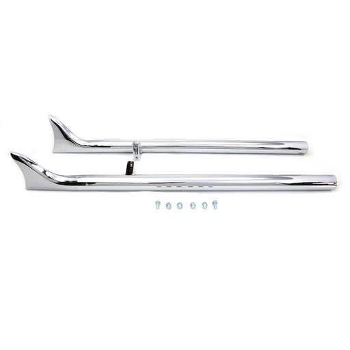 Indian Straight Fishtail Set Chrome - V-Twin 30-3049 - Twin Cam 2015+