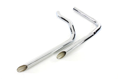 Paughco Exhaust Drag Pipe Set Slash Cut - additional view 2
