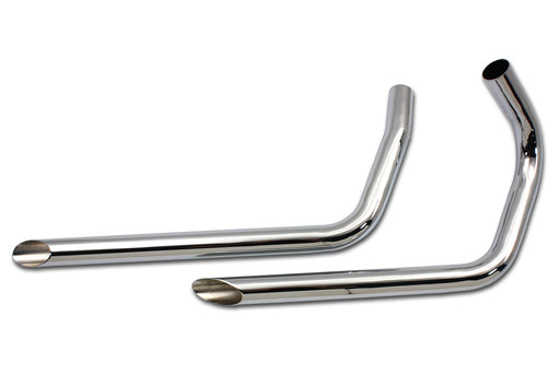 Paughco Exhaust Drag Pipe Set Slash Cut Ends