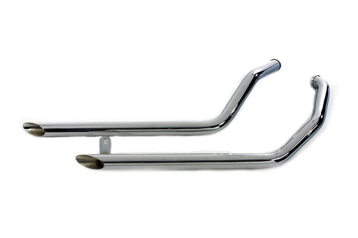 Paughco Exhaust Drag Pipe Set Slash Cut