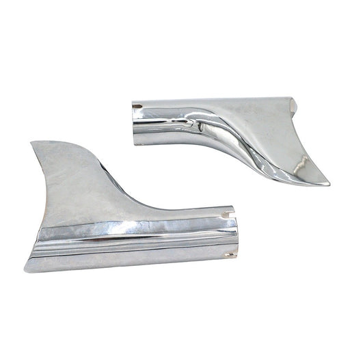 Chrome Fishtail Tip Set for 1-3/4 Muffler - V-Twin 30-3421
