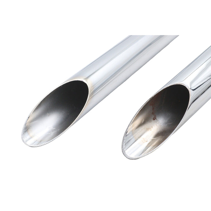 Panhead Drag Pipe Set Chrome - V-Twin 30-4018
