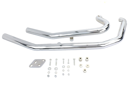 Ultima Big Growl Long Barrels Exhaust Pipe Set Chrome