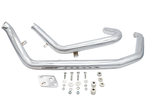 Ultima Big Growl Upswept Up 'n Outs Exhaust Pipe Set Chrome