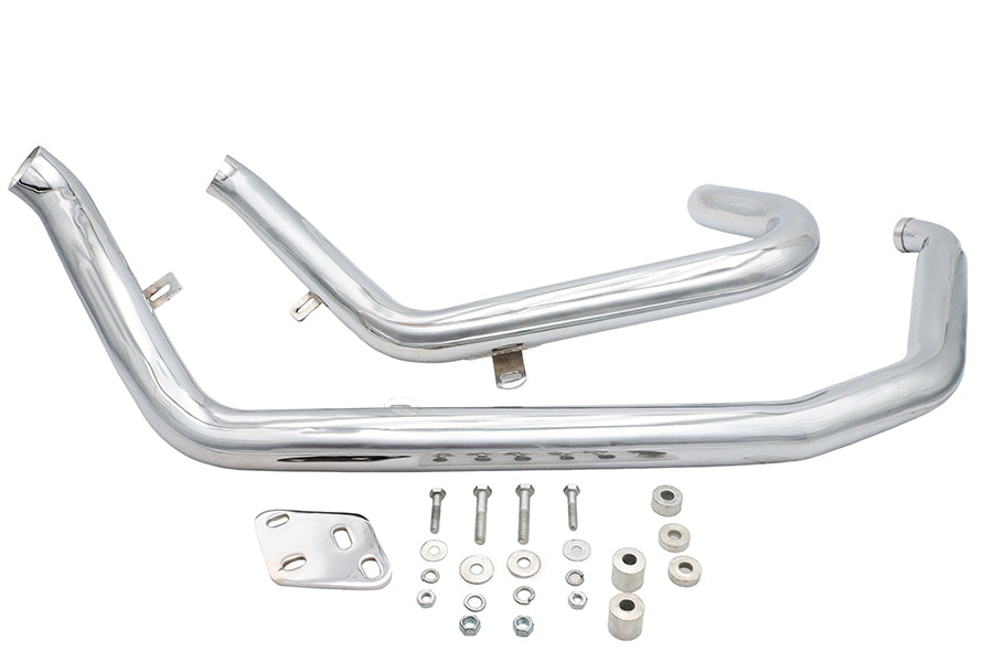 Ultima Big Growl Upswept Up 'n Outs Exhaust Pipe Set Chrome