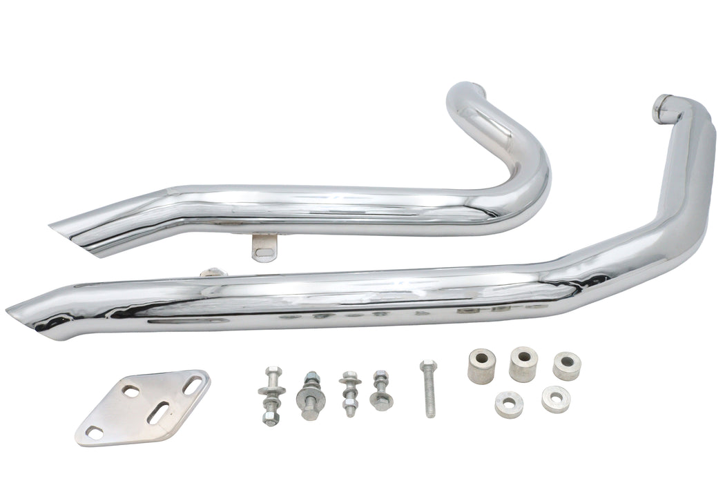 Ultima Big Growl Short Shooters Exhaust Pipe Set Chrome - additional view 2