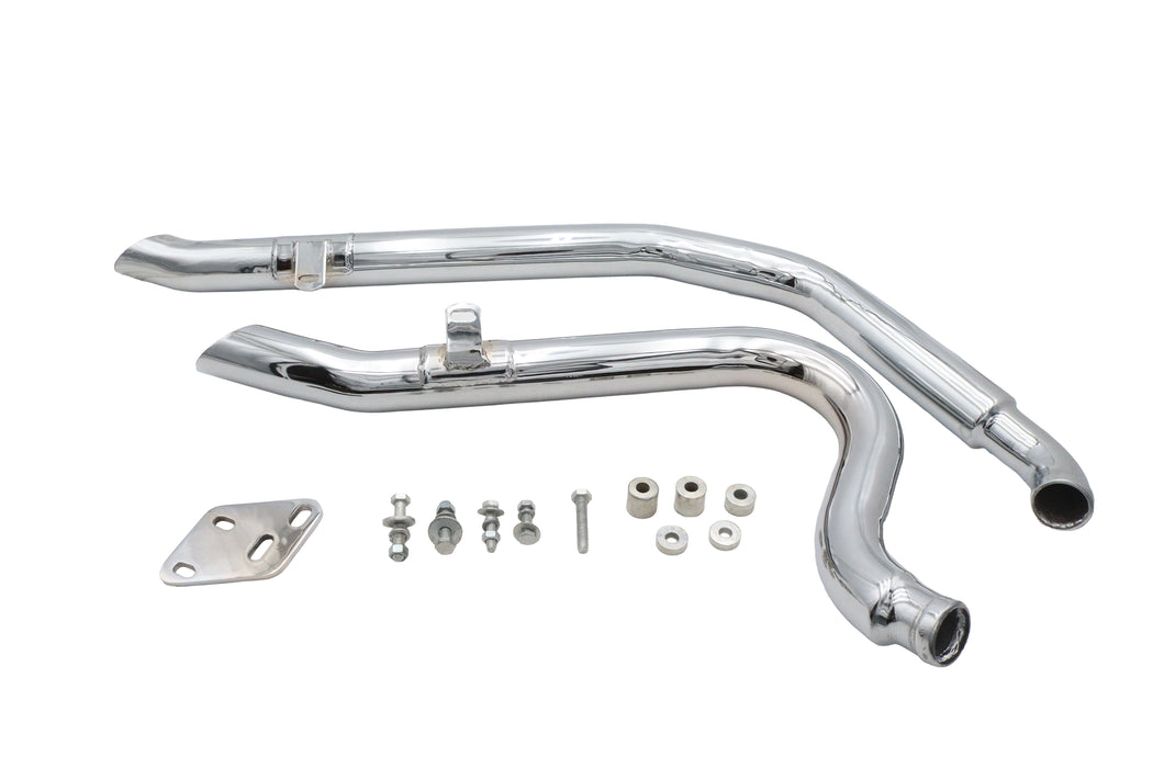 Ultima Big Growl Short Shooters Exhaust Pipe Set Chrome - additional view 3