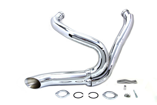 V-Twin Manufacturing Factory Sample Wyatt Gatling 2 into 1 Exhaust Pipe Header - additional view 2