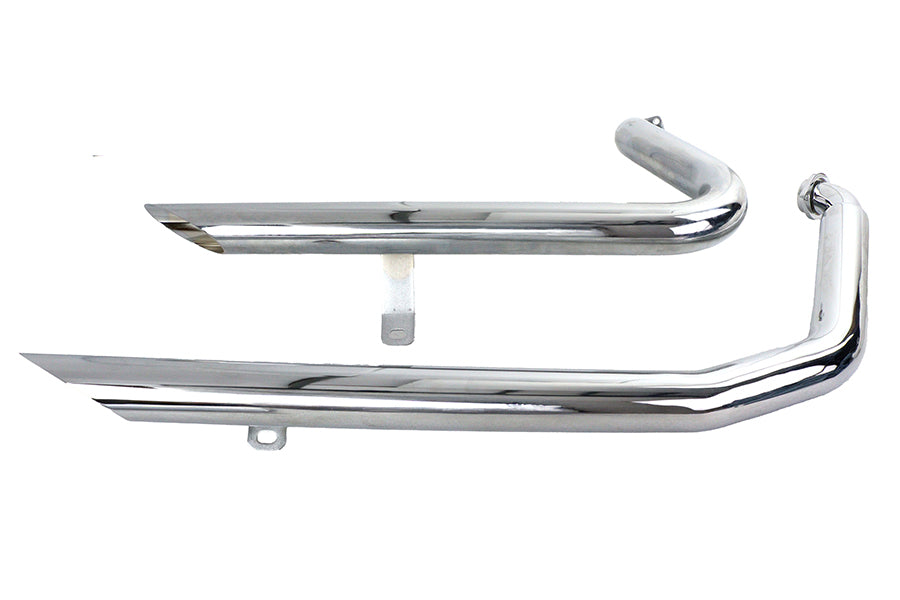 V-Twin Manufacturing Wyatt Gatling Exhaust Drag Pipe Set Down Slash Shorty - additional view 2