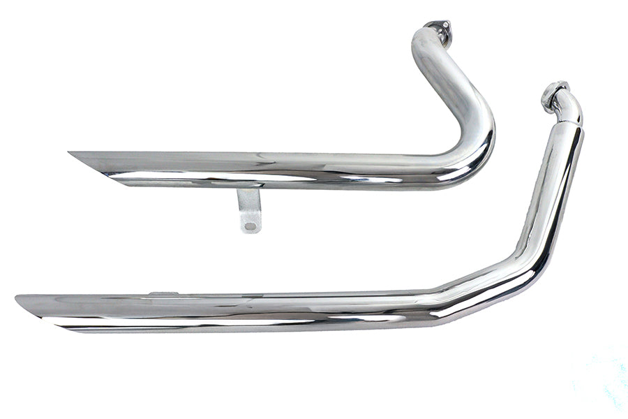 V-Twin Manufacturing Wyatt Gatling Exhaust Drag Pipe Set Down Slash Shorty - additional view 3