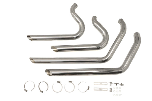 V-Twin Manufacturing Exhaust Drag Pipe Set Short Shots Chrome - additional view 2