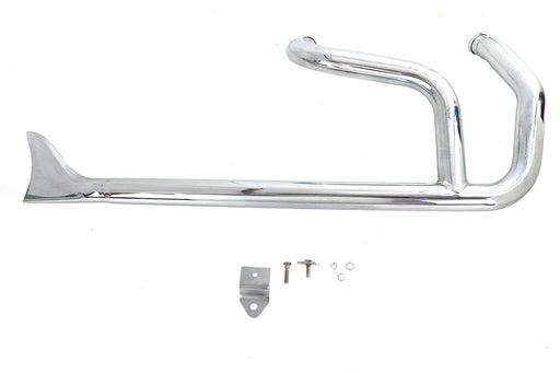 Wyatt Gatling Wyatt Gatling 2:1 Fishtail Exhaust Header Pipe Chrome - additional view 2