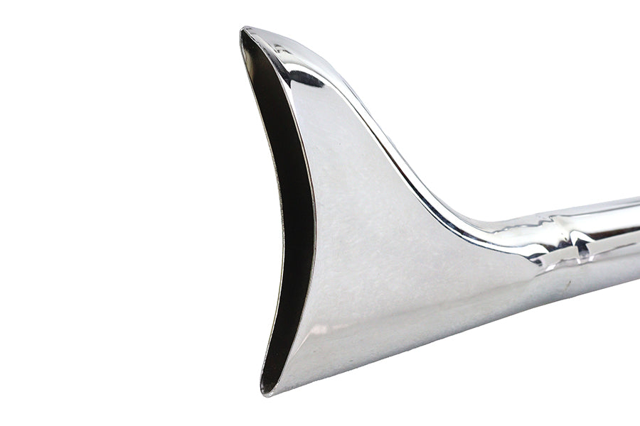 Wyatt Gatling Wyatt Gatling 2:1 Fishtail Exhaust Header Pipe Chrome - additional view 4