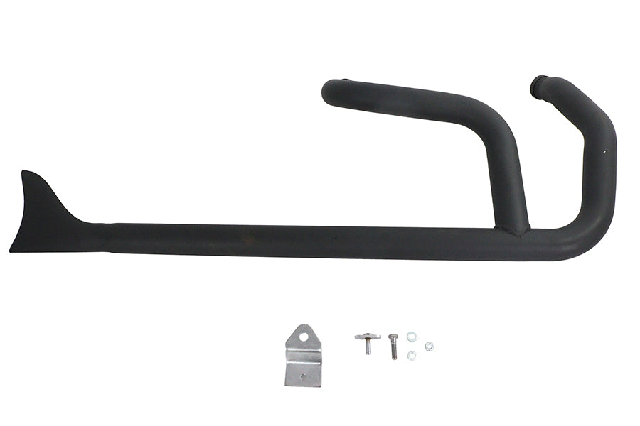 Wyatt Gatling Wyatt Gatling 2:1 Fishtail Exhaust Header Pipe Black - additional view 2