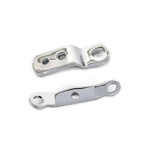 Chrome Top Motor Mount 2 Piece Set - V-Twin 31-0115 - OEM 16250-57 - Ironhead 1957-1976