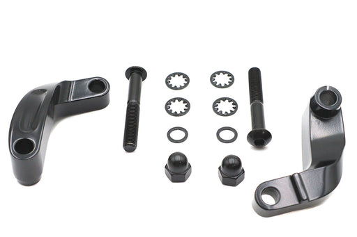 V-Twin Manufacturing Black Smooth Mirror Relocation Kit