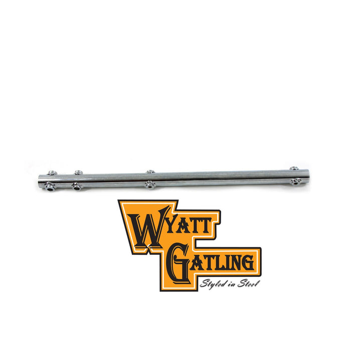 Wyatt Gatling Chrome Dual Exhaust Support - V-Twin 31-0815 - OEM 65311-97 - Big Twin 1997-2017