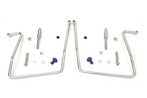 V-Twin Manufacturing Chrome Saddlebag Support Kit