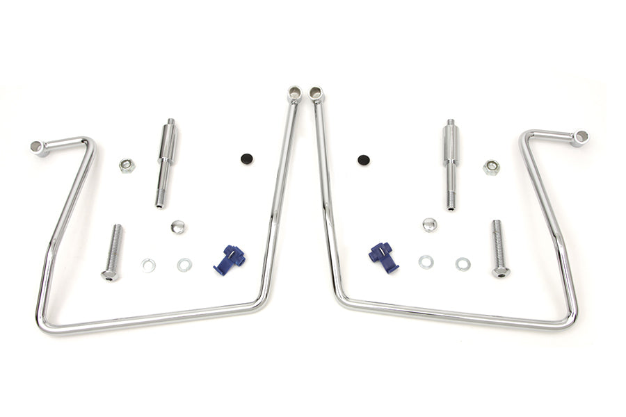 V-Twin Manufacturing Chrome Saddlebag Support Kit
