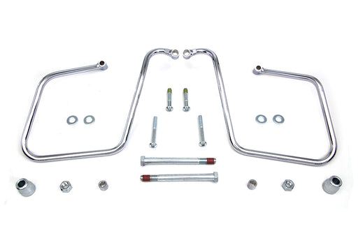 V-Twin Manufacturing Chrome Saddlebag Support Set