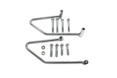 V-Twin Manufacturing Saddlebag Support Set Chrome