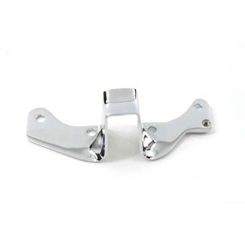 Rear Exhaust Mount Bracket Chrome - V-Twin 31-1250 - OEM 65678-85D - Big Twin 1986-2016