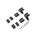 Spring Fork Fender Black Mount Clamp Set - V-Twin 31-1376 - Big Twin 0+