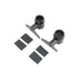 Spring Fork Fender Black Mount Clamp Set - V-Twin 31-1376 - Big Twin 0+