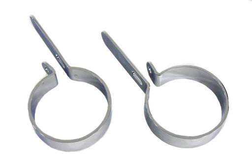 V-Twin Manufacturing Chrome 3 Muffler Hanger Clamp Set